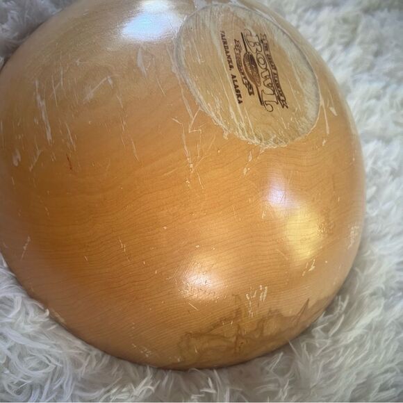 Great Alaskan Bowl Co. Hand Made Large Wood Bowl set of 5 Fairbanks Alaska - Picture 7 of 13